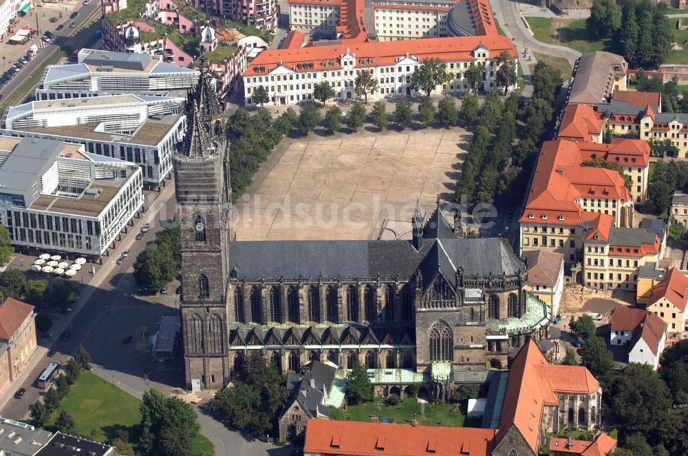 Luftaufnahme Magdeburg - Magdeburger Dom