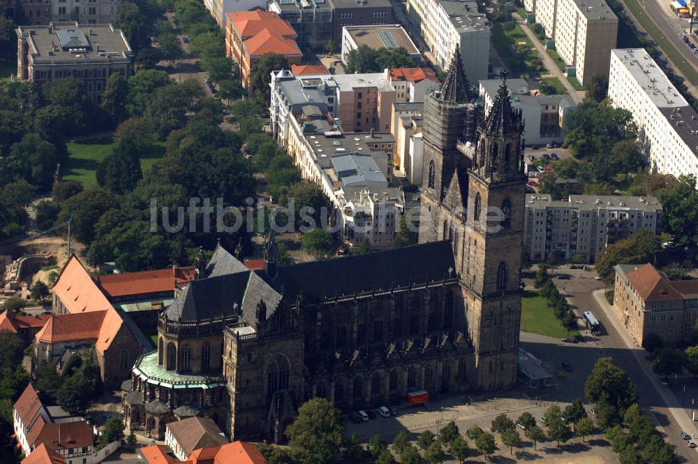 Magdeburg von oben - Magdeburger Dom