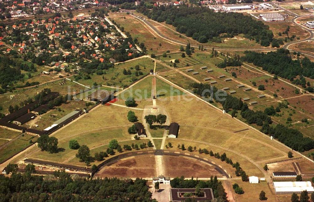 Oranienburg aus der Vogelperspektive: Mahn- und Gedenkstätte des ehem. KZ Sachsenhausen / Brandenburg