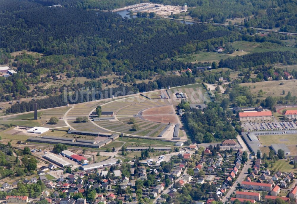 Luftbild Sachsenhausen - Mahn- und Gedenkstätte Sachsenhausen in Oranienburg im Bundesland Brandenburg