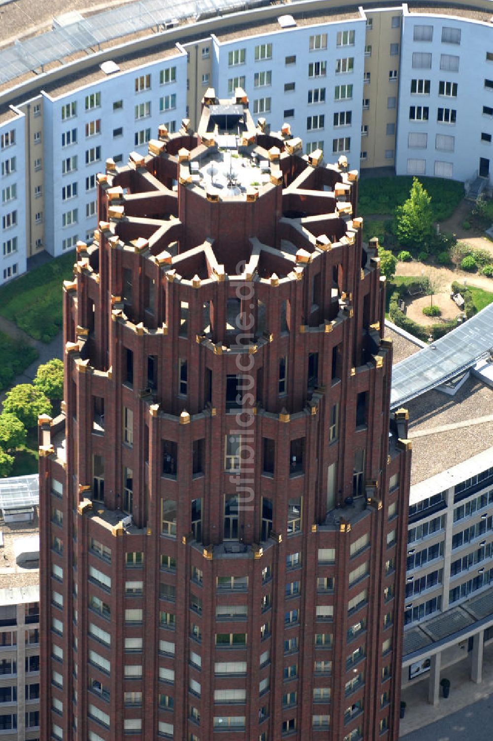 Luftbild Frankfurt am Main - Main Plaza in Frankfurt / Main