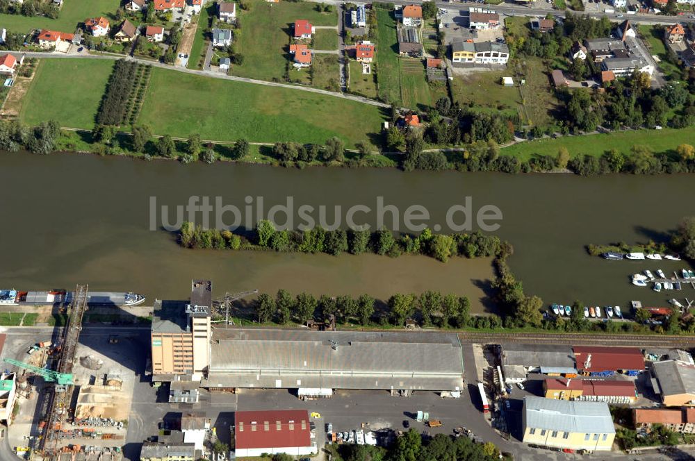 Luftaufnahme Ochsenfurt - Main Uferbereich Nordufer zwischen Großmannsdorf und Marktbreit