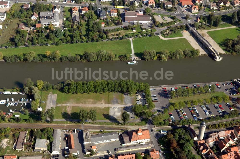 Luftbild Ochsenfurt - Main Uferbereich Nordufer zwischen Großmannsdorf und Marktbreit