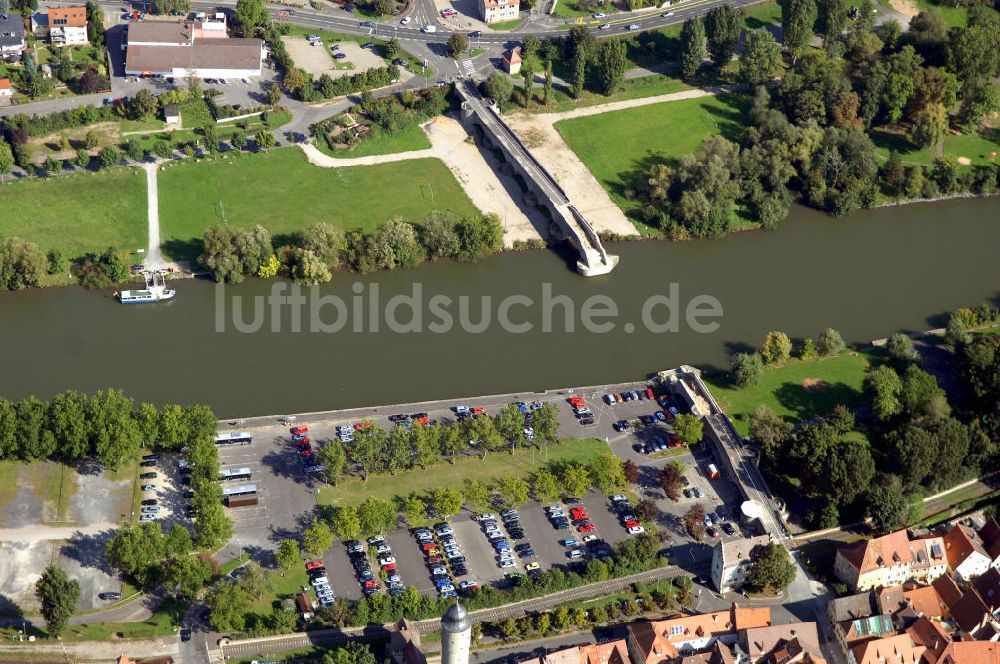 Luftaufnahme Ochsenfurt - Main Uferbereich Nordufer zwischen Großmannsdorf und Marktbreit