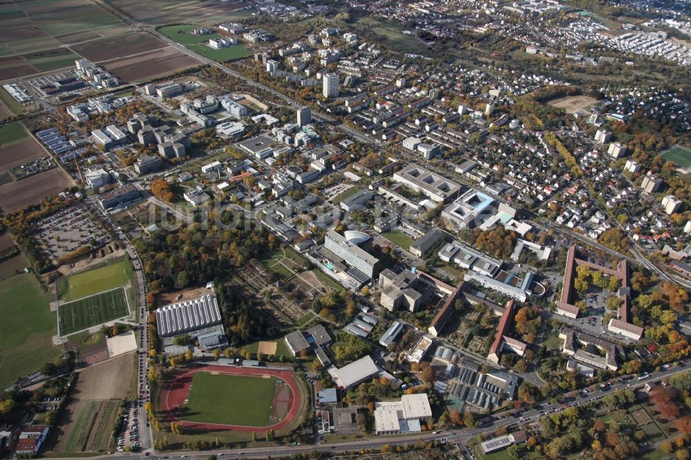 Mainz von oben - Mainz im Bundesland Rheinland-Pfalz