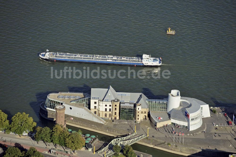 Köln von oben - Malakow-Turm und Schokoladenmuseum Köln