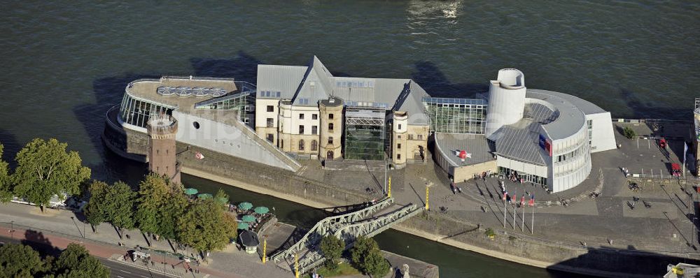 Köln aus der Vogelperspektive: Malakow-Turm und Schokoladenmuseum Köln