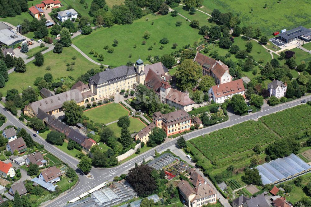 Heitersheim von oben - Malteserschloss Heitersheim