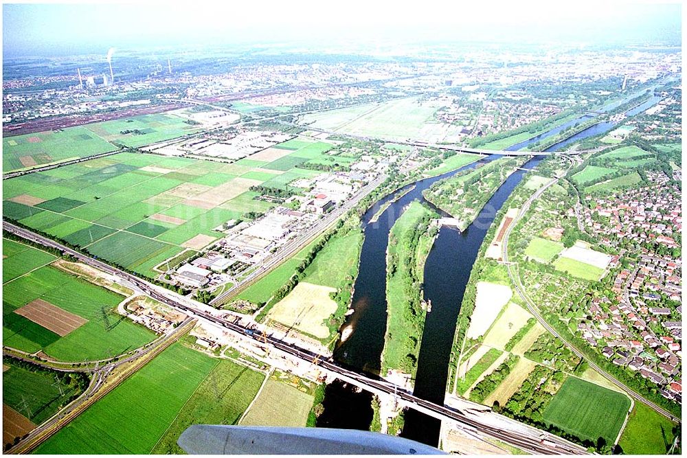 Mannheim von oben - Mannheim Bau des neuen Stadtrings