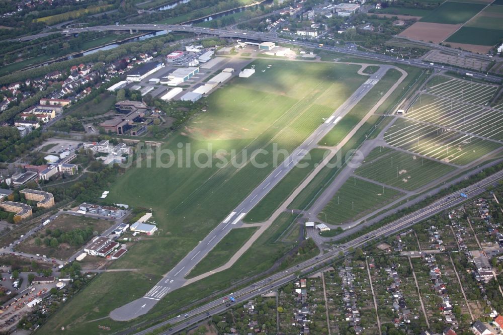 Luftbild Mannheim - Mannheim City-Airport EDFM in Mannheim im Bundesland Baden-Württemberg