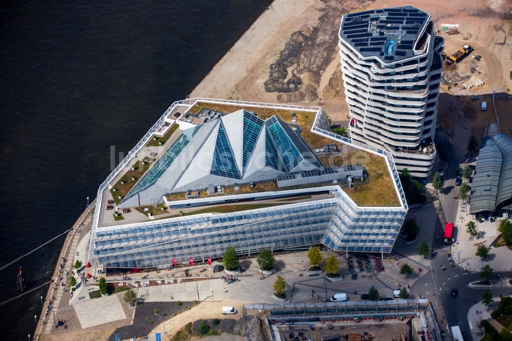 Luftbild Hamburg - Marco-Polo-Tower und die Deutschlandzentrale von Unilever in der Hamburger HafenCity