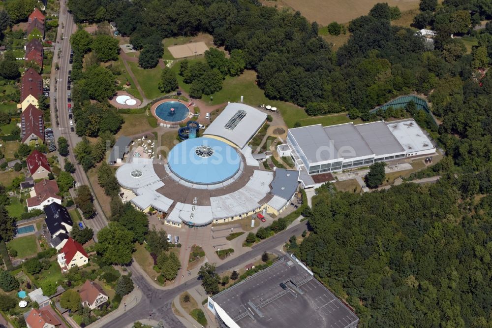 Brandenburg an der Havel aus der Vogelperspektive: Marienbad in Brandenburg an der Havel im Bundesland Brandenburg