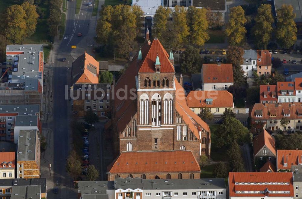 Greifswald aus der Vogelperspektive: Marienkirche