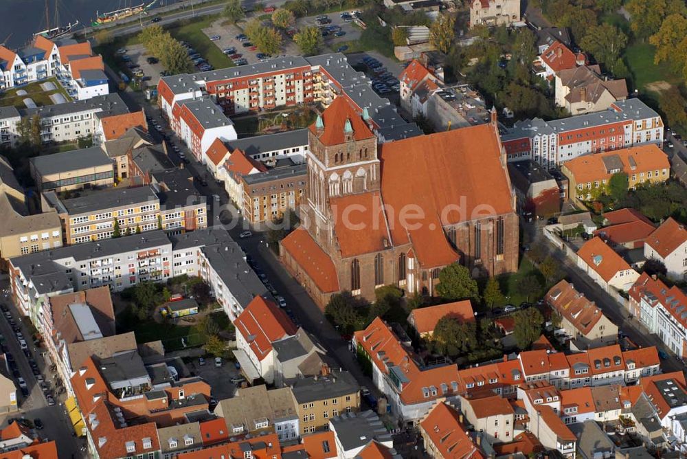 Luftbild Greifswald - Marienkirche