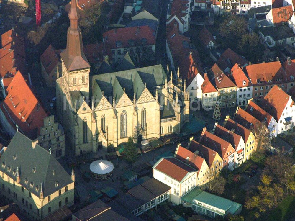 Luftaufnahme Osnabrück - Marienkirche in Osnabrück