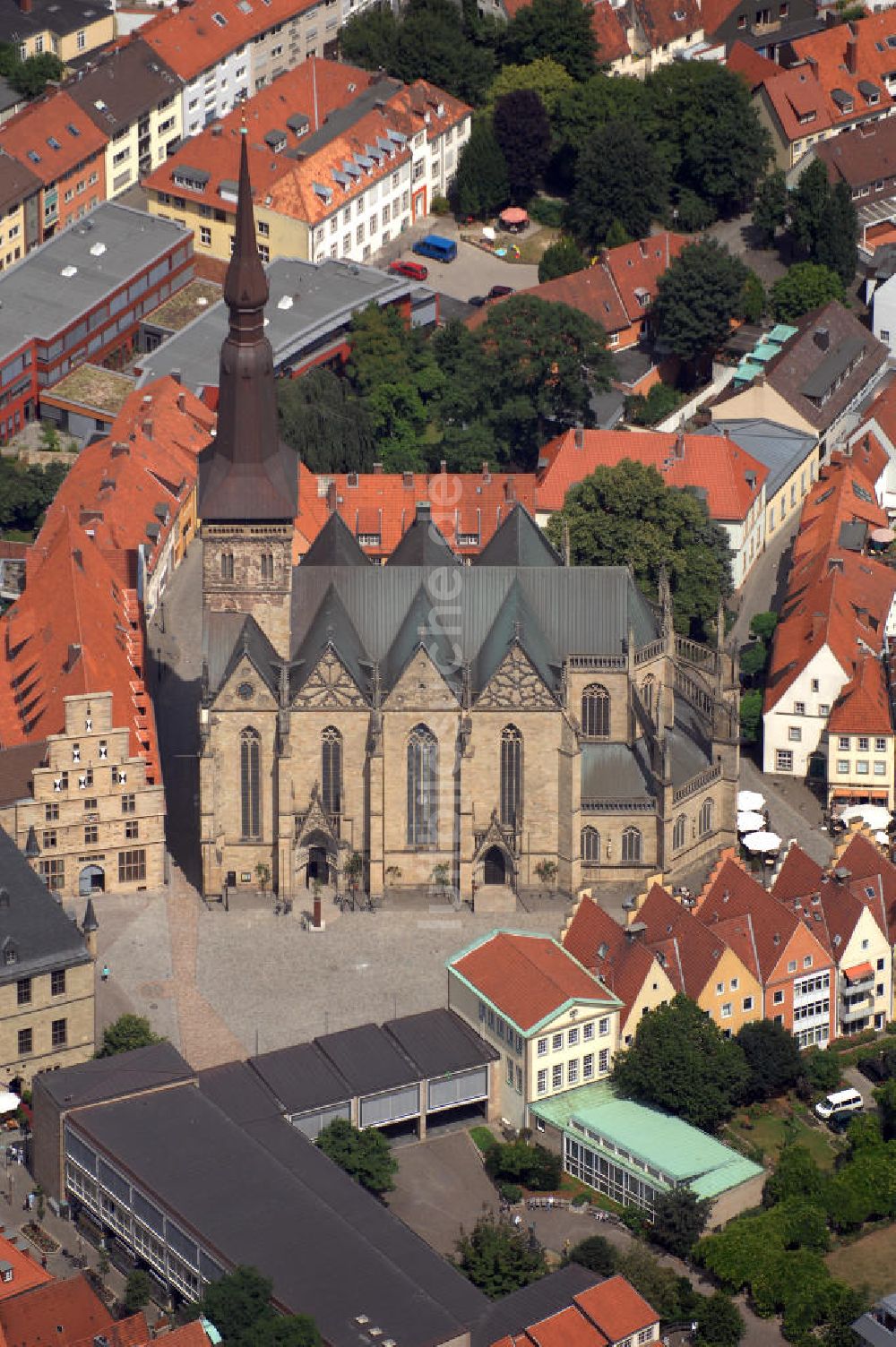 Luftbild Osnabrück - Marienkirche in Osnabrück