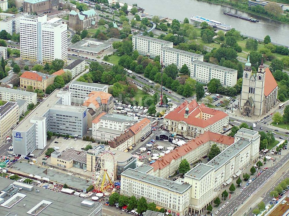 Magdeburg von oben - Marietta Quartier