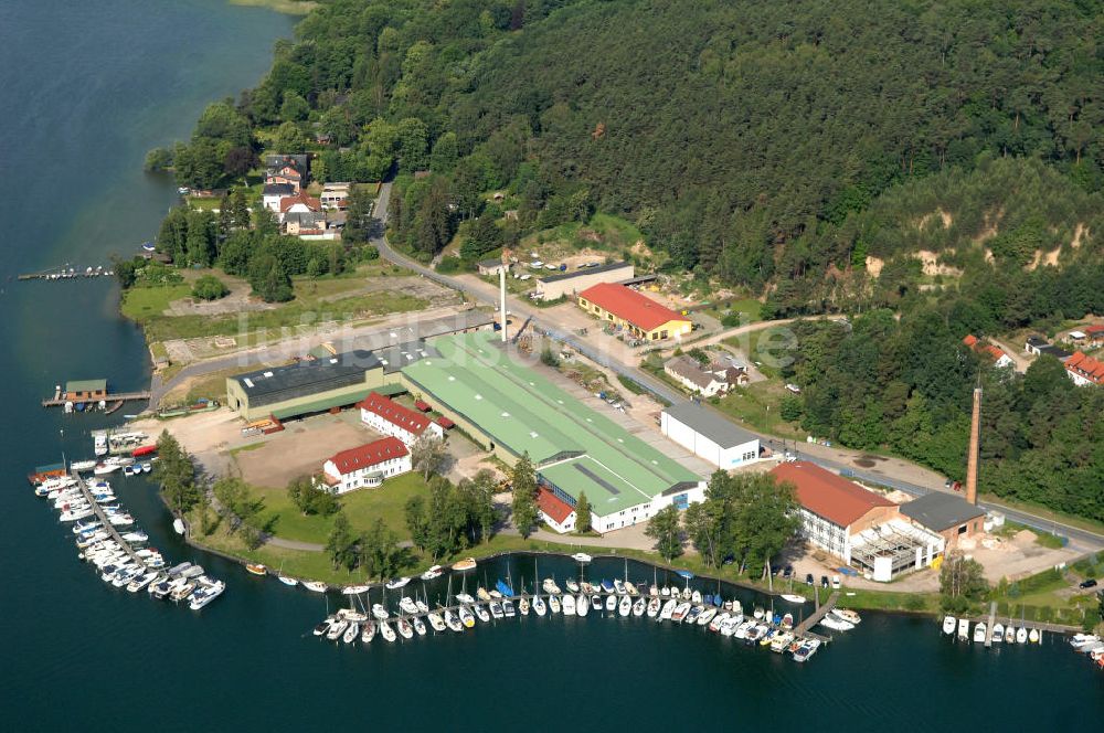 Luftaufnahme Elsenau - Marina Elsenau am Werbellinsee in Brandenburg