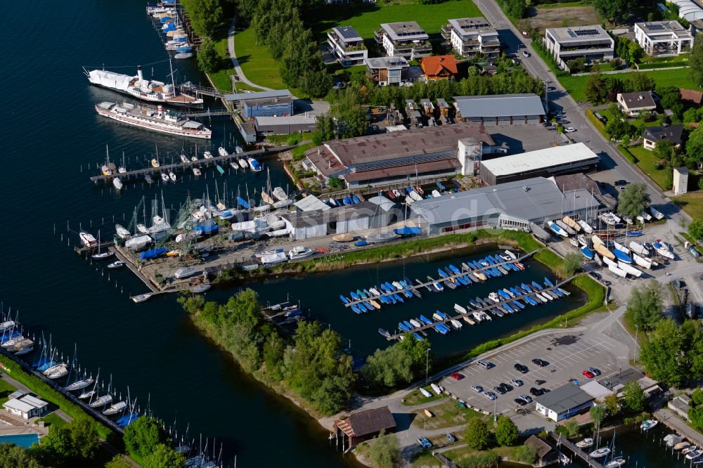 Luftbild Hard - Marina - Hafenbereich am Ufer des Bodensee in Hard in Vorarlberg, Österreich