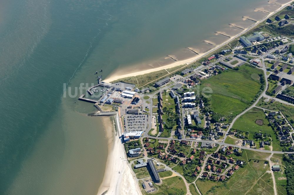 Luftaufnahme List - Marina - Hafenbereich am Ufer der Nordsee in List im Bundesland Schleswig-Holstein