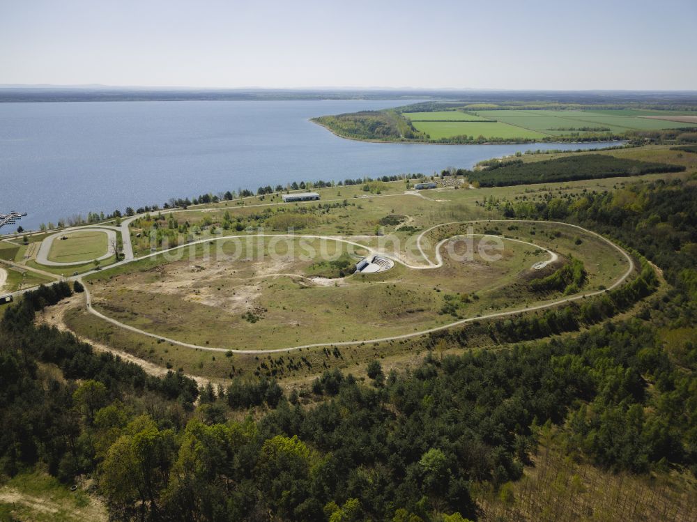 Luftaufnahme Boxberg - Marina Klitten - Hafenbereich am Ufer des Bärwalder See in Boxberg im Bundesland Sachsen, Deutschland