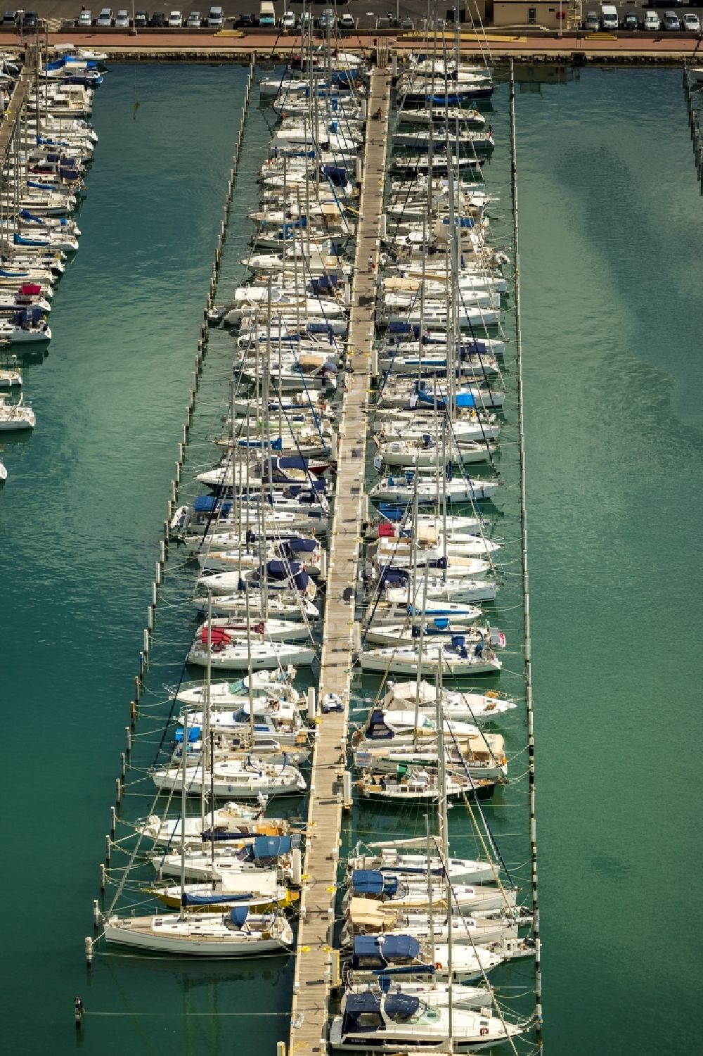 Palavas-les-Flots von oben - Marina in Palavas-les-Flots in Frankreich