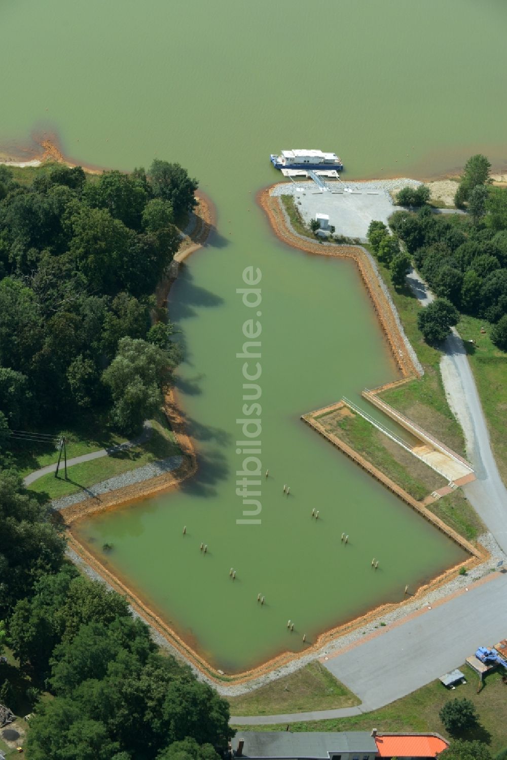 Luftbild Schlabendorf am See - Marina Schlabendorf am See im Bundesland Brandenburg