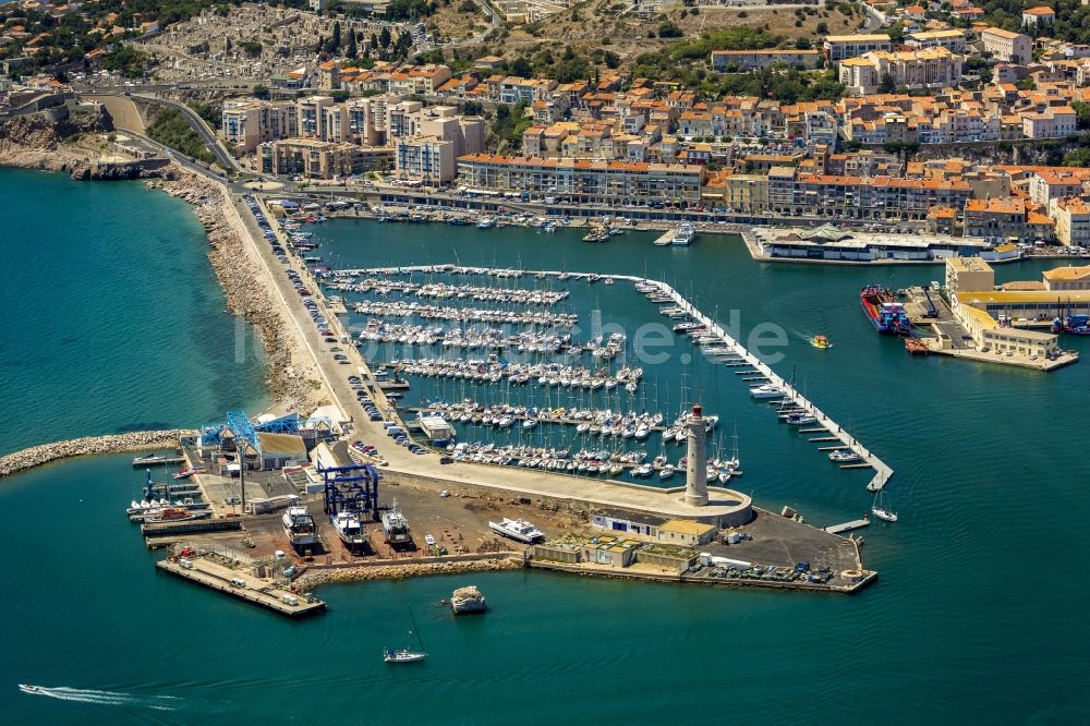 Luftbild Sète - Marina in Sète in Frankreich