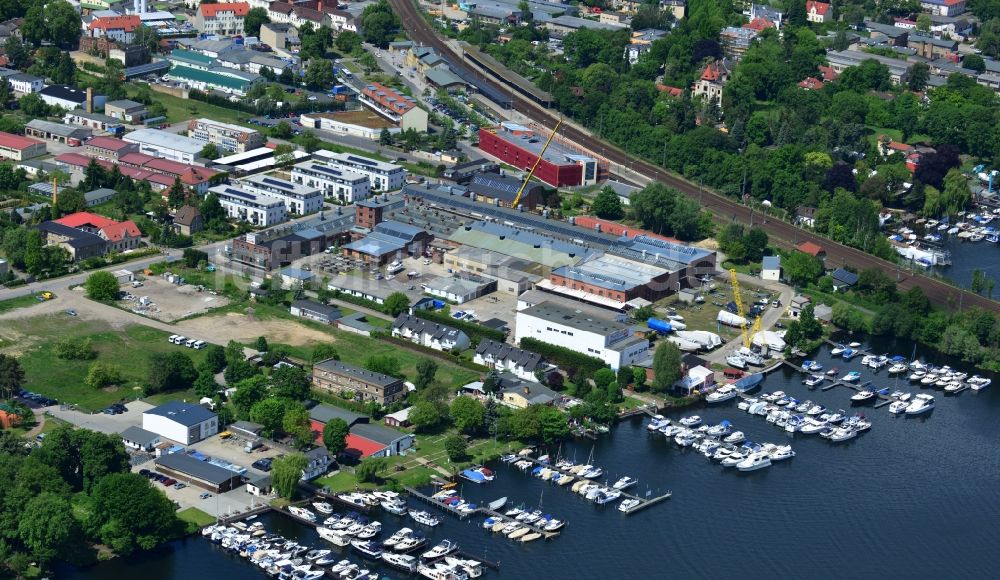 Werder (Havel) aus der Vogelperspektive: Marina Vulkan Werft & Yachthafen in Werder ( Havel ) im Bundesland Brandenburg