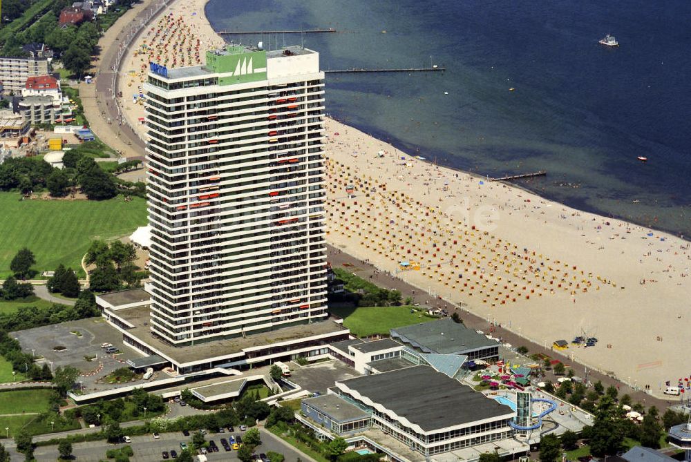 Travemünde von oben - MARITIM - Hotel am Strand von Travemünde