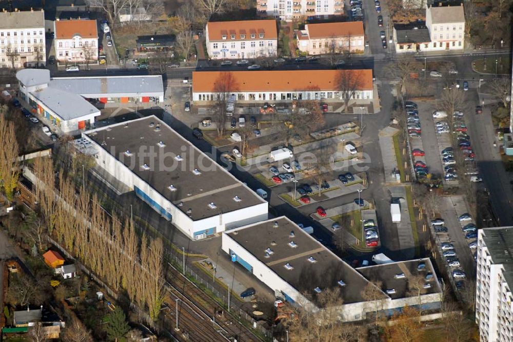 Berlin-Lichtenberg von oben - market Einkaufszentrum Baustelle in Berlin-Lichtenberg