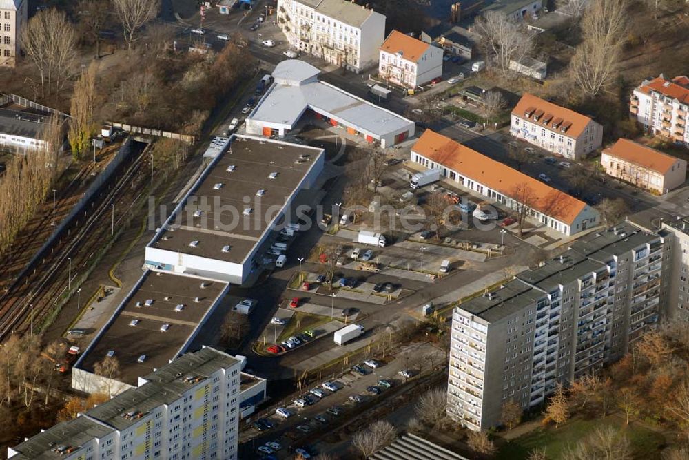 Berlin-Lichtenberg von oben - market Einkaufszentrum Baustelle in Berlin-Lichtenberg