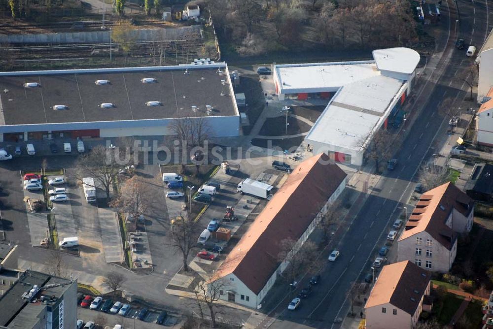 Berlin-Lichtenberg von oben - market Einkaufszentrum Baustelle in Berlin-Lichtenberg