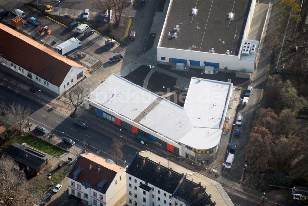 Berlin-Lichtenberg aus der Vogelperspektive: market Einkaufszentrum Baustelle in Berlin-Lichtenberg