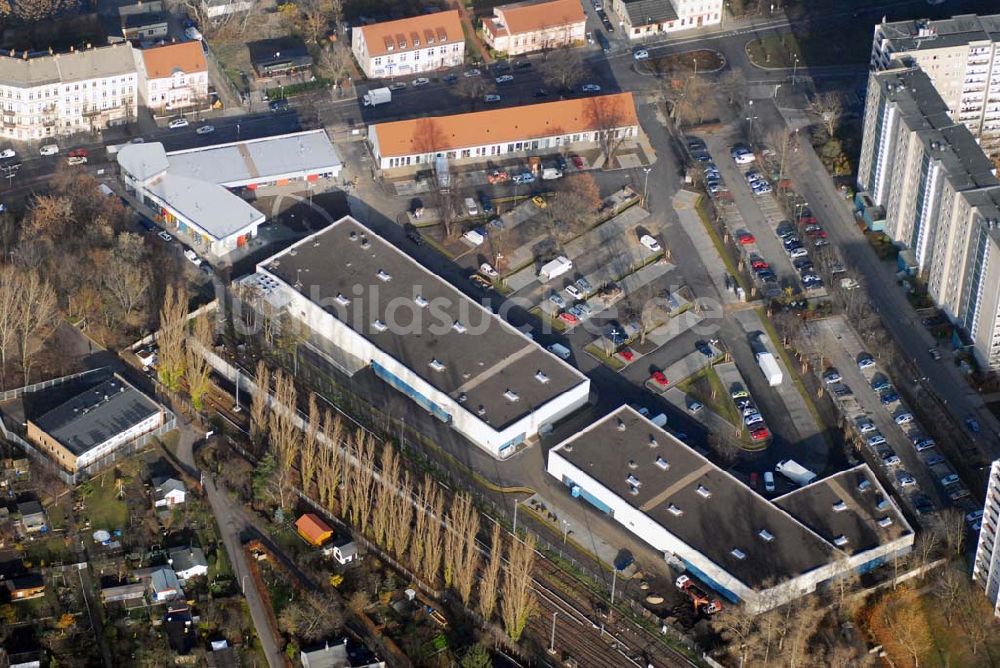 Luftbild Berlin-Lichtenberg - market Einkaufszentrum Baustelle in Berlin-Lichtenberg