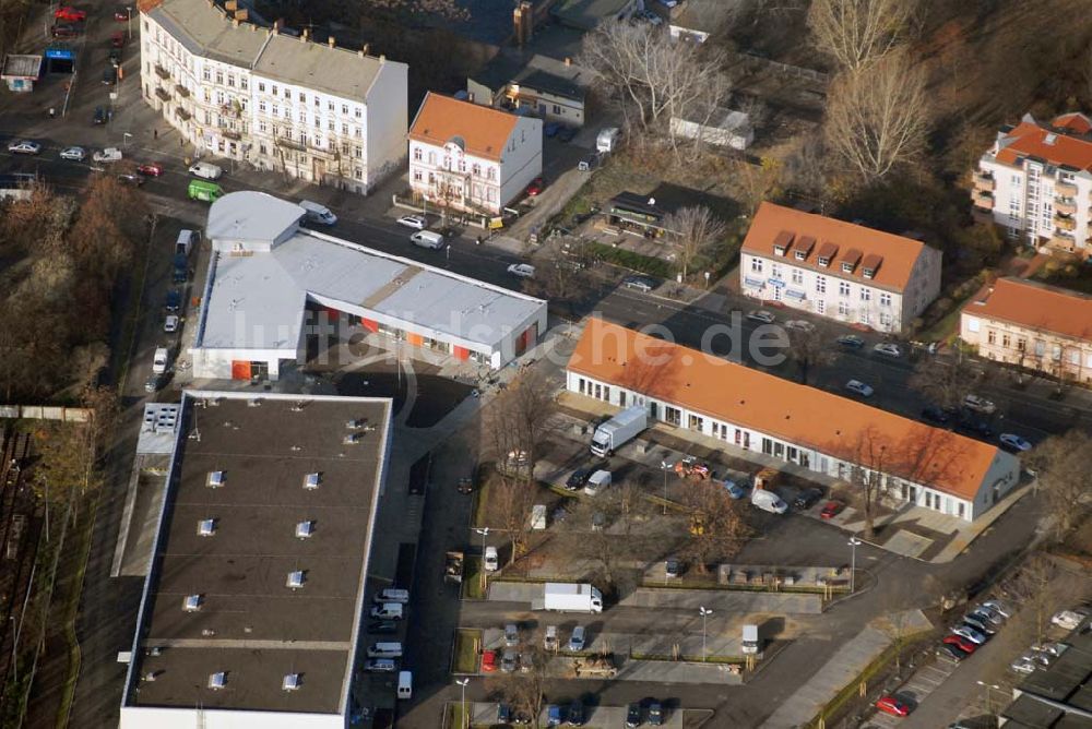 Berlin-Lichtenberg von oben - market Einkaufszentrum Baustelle in Berlin-Lichtenberg