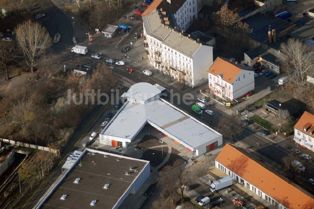 Luftbild Berlin-Lichtenberg - market Einkaufszentrum Baustelle in Berlin-Lichtenberg