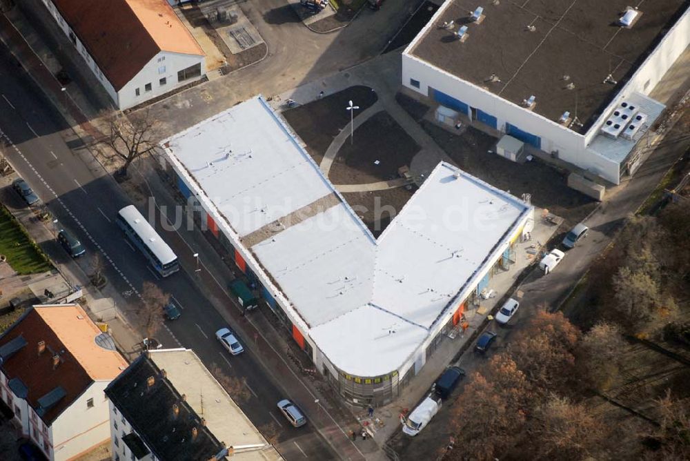 Luftaufnahme Berlin-Lichtenberg - market Einkaufszentrum Baustelle in Berlin-Lichtenberg