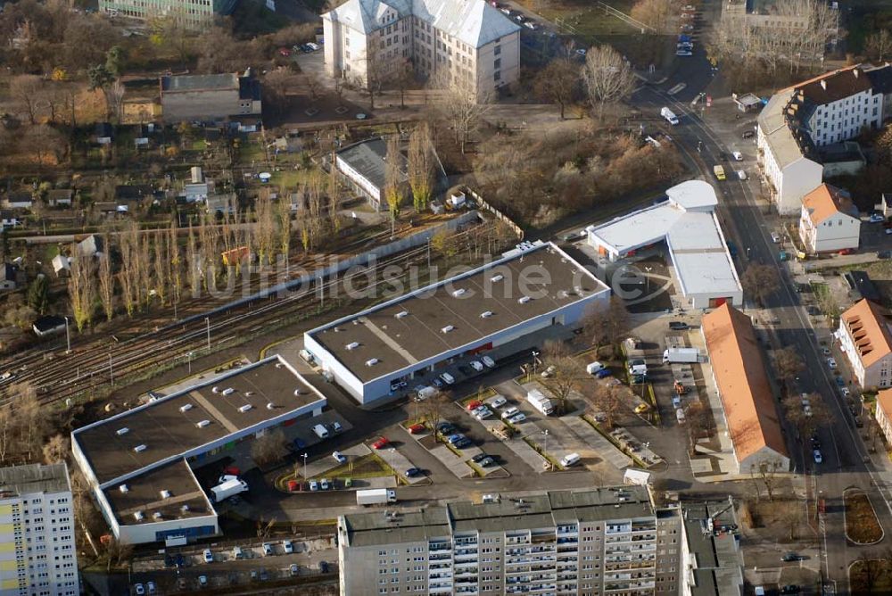 Luftaufnahme Berlin-Lichtenberg - market Einkaufszentrum Baustelle in Berlin-Lichtenberg