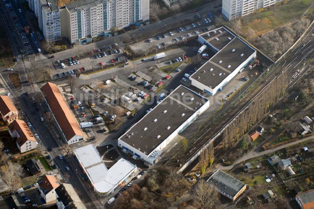 Berlin-Lichtenberg von oben - market Einkaufszentrum Baustelle in Berlin-Lichtenberg