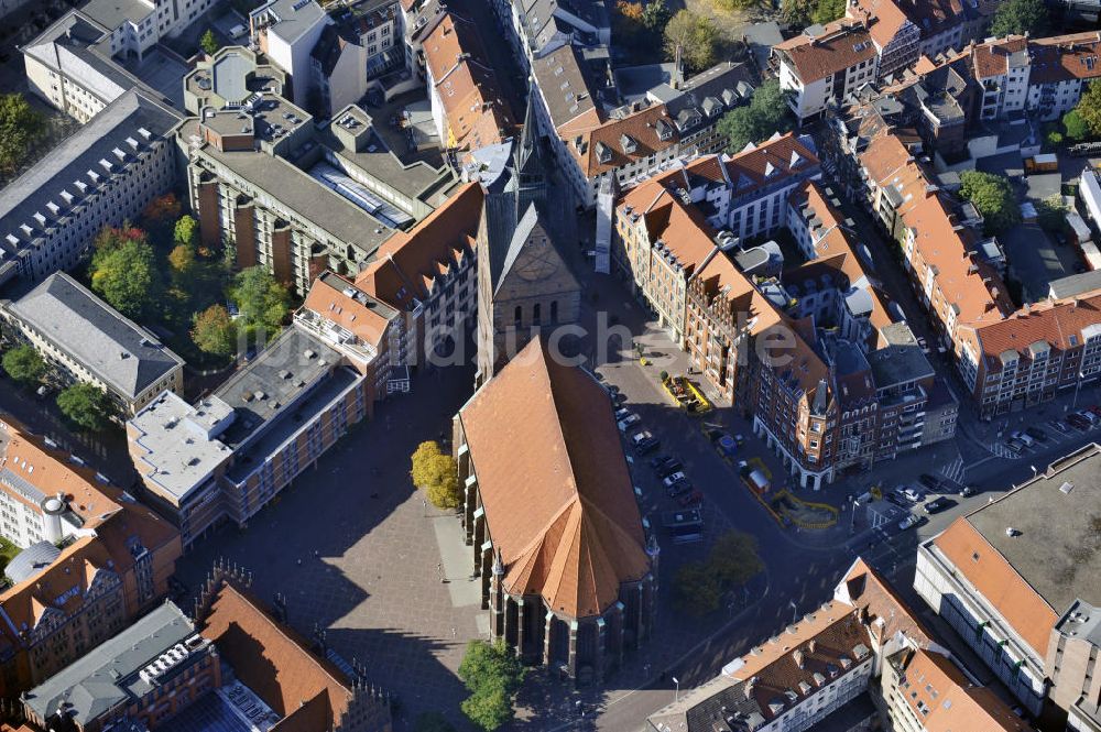 Hannover aus der Vogelperspektive: Marktkirche St.Georgii et Jacobi in Hannover