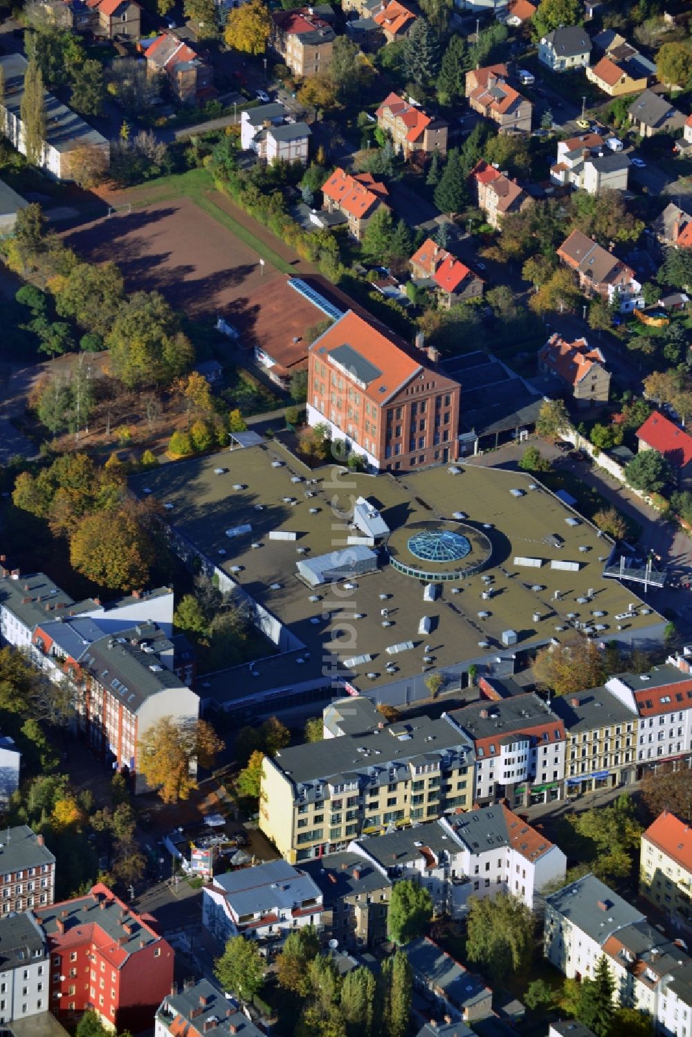 Berlin OT Adlershof von oben - Marktpassagen Adlershof in Berlin