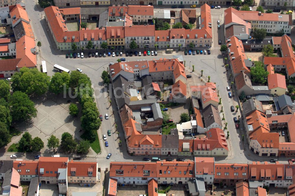 Altlandsberg aus der Vogelperspektive: Marktplatz Altlandsberg