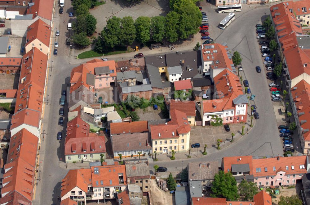 Altlandsberg aus der Vogelperspektive: Marktplatz Altlandsberg