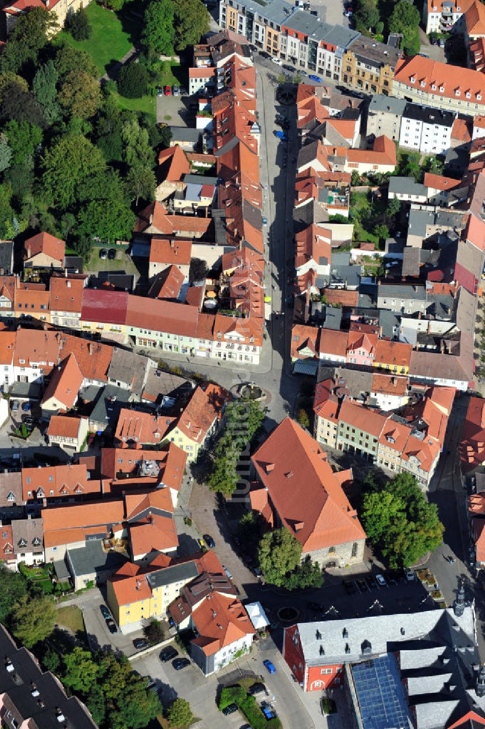 Luftbild Arnstadt - Marktplatz in Arnstadt, Thüringen