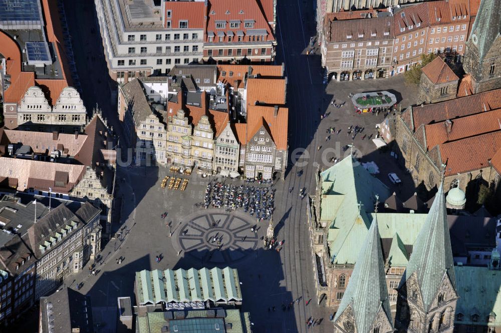 Luftaufnahme Bremen - Marktplatz Bremen