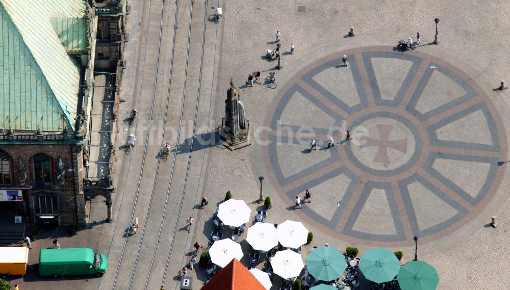 Luftaufnahme Bremen - Marktplatz in Bremen