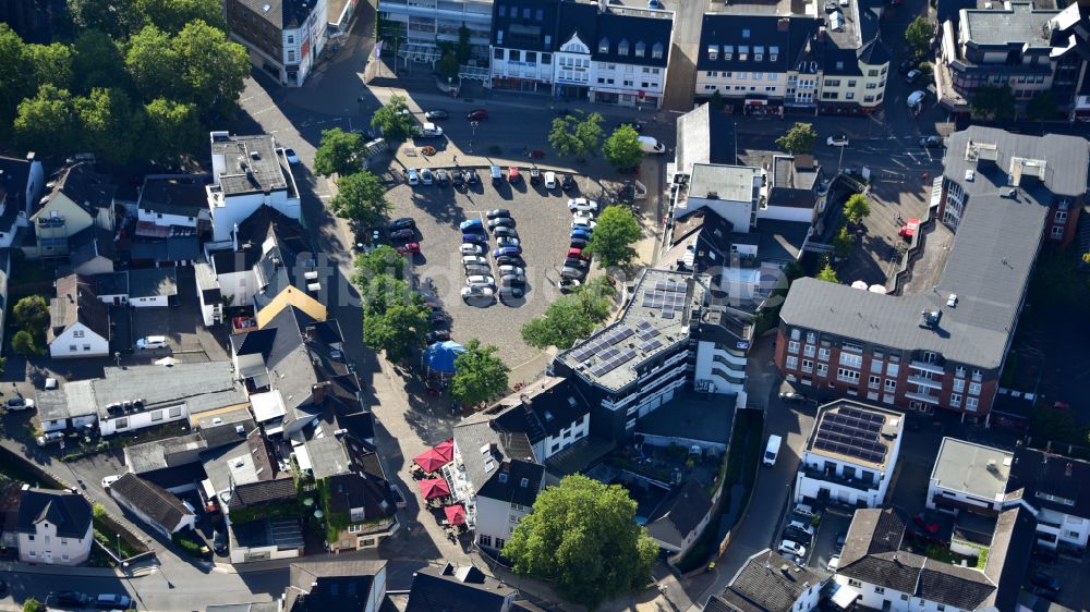 Luftaufnahme Eitorf - Marktplatz in Eitorf im Bundesland Nordrhein-Westfalen, Deutschland