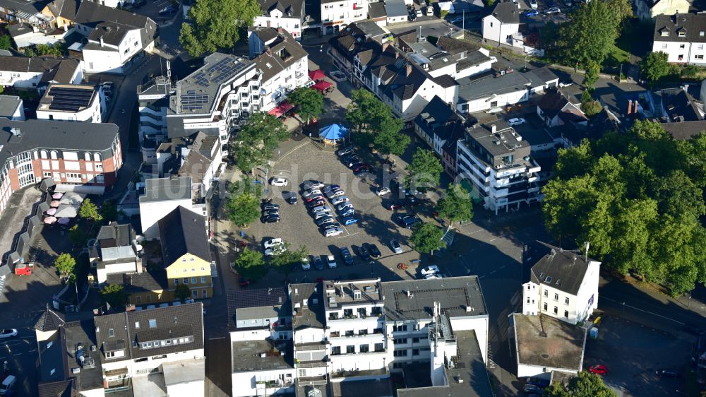 Eitorf aus der Vogelperspektive: Marktplatz in Eitorf im Bundesland Nordrhein-Westfalen, Deutschland