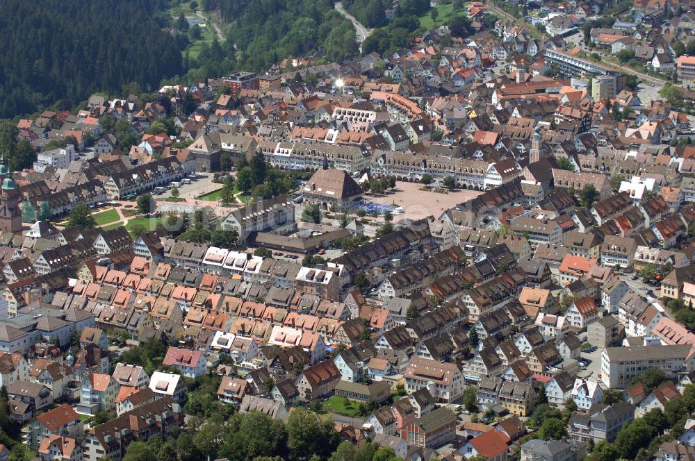 Luftbild Freudenstadt - Marktplatz Freudenstadt